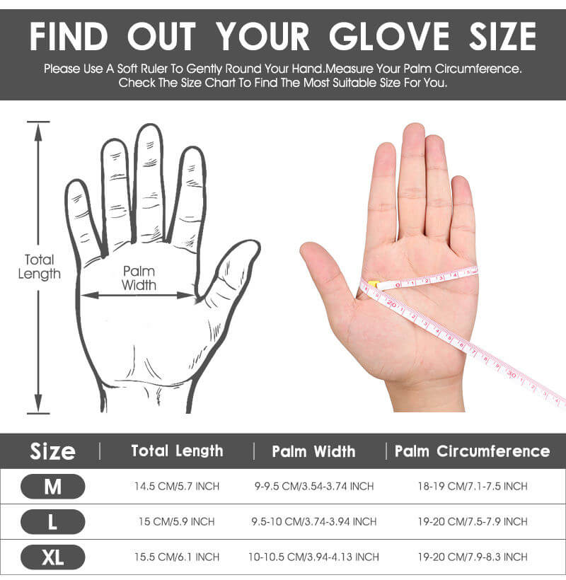 Fitting Guide for WEST BIKING Half Finger Bike Cycling Gloves WBK0211210 in Velonos Bike Shop Kenya