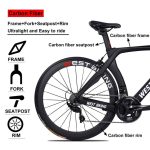 Premium Features of WEST BIKING 22 Speed Carbon Road Bike 700C Racing Road Bike