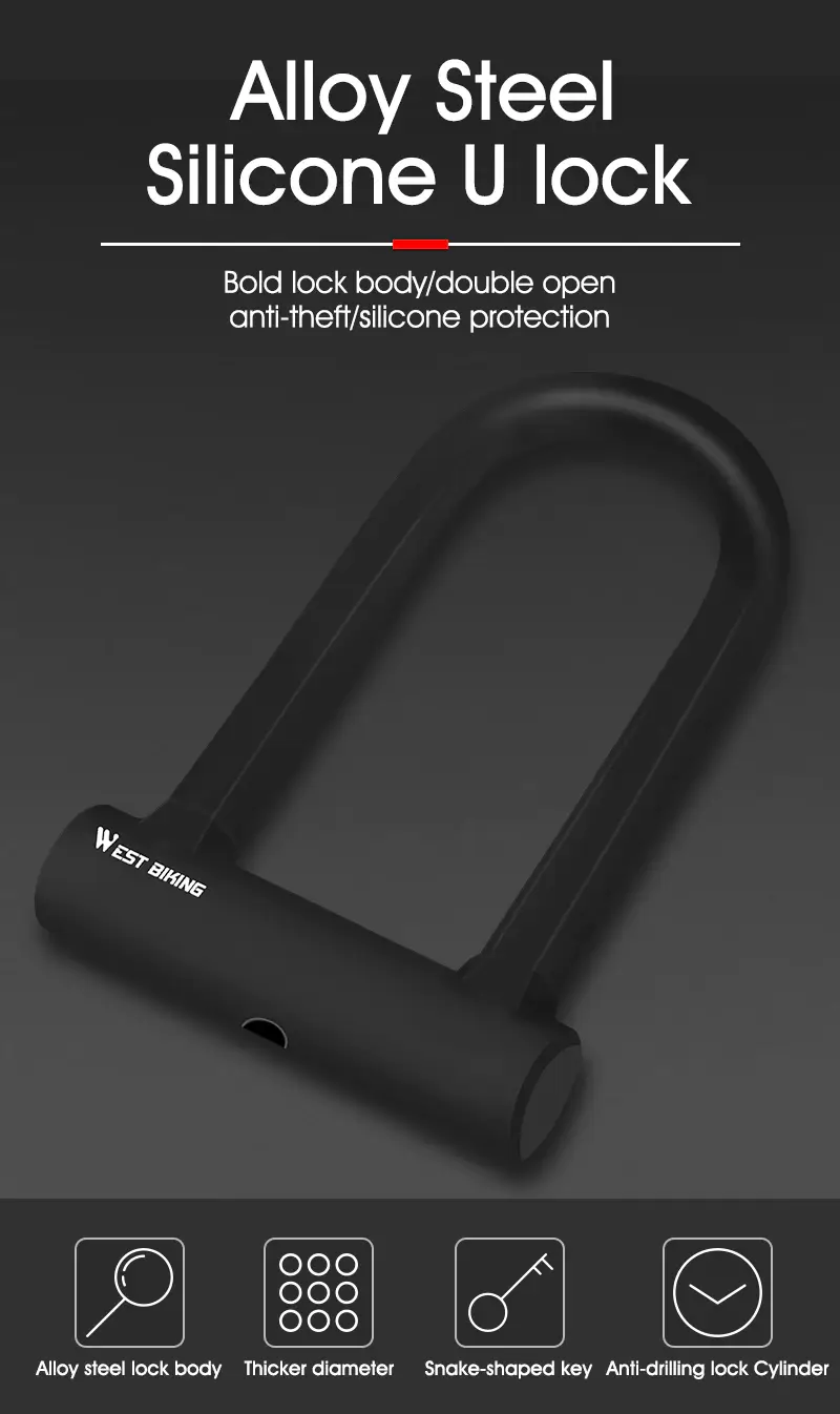 Beneficial Features of the West Biking 14mm Bike U-Lock and Cable