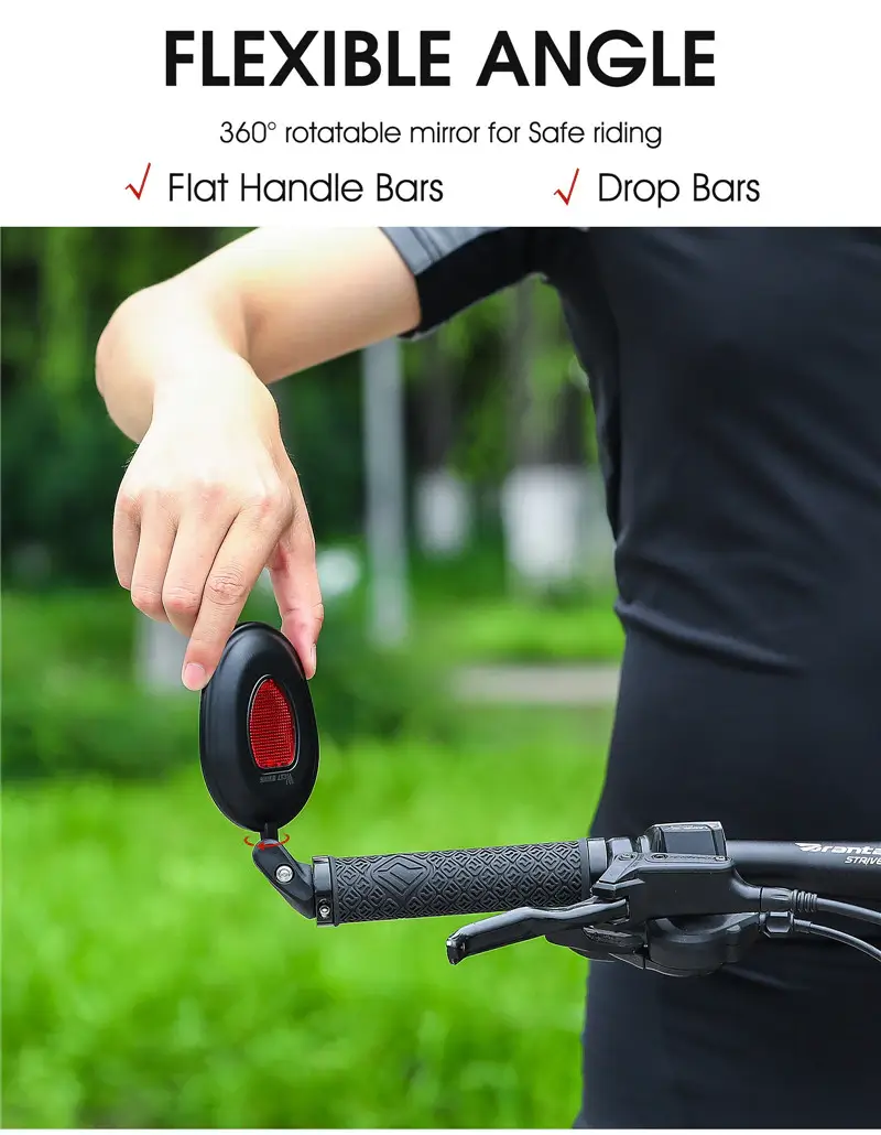 Multi function West Biking 360 Rotation Bike Bar End Mirror, With Reflector Bike Store Nairobi