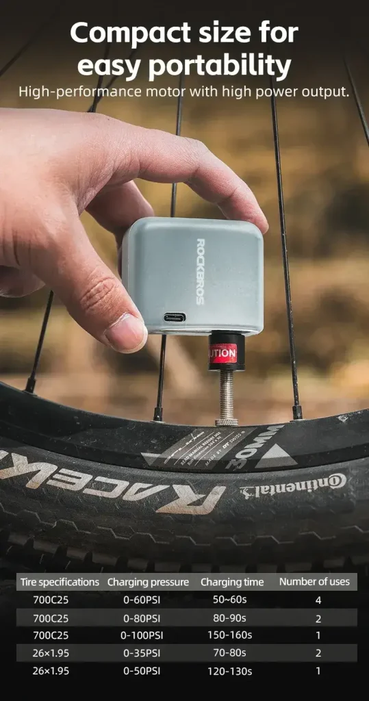 ROCKBROS Mini Portable Wireless Automatic Bike Pump in Kenya