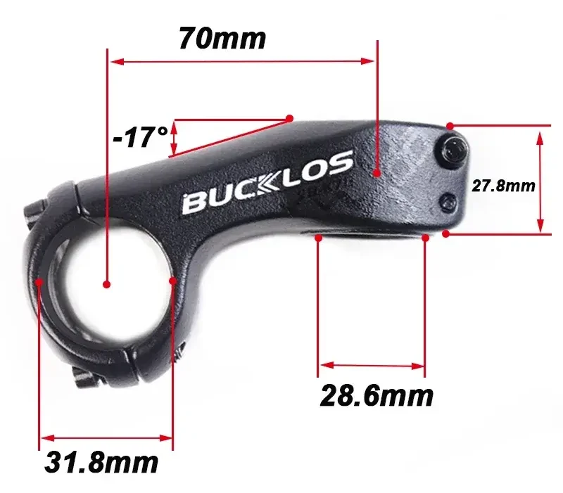 BUCKLOS High-Strength Bicycle Stem