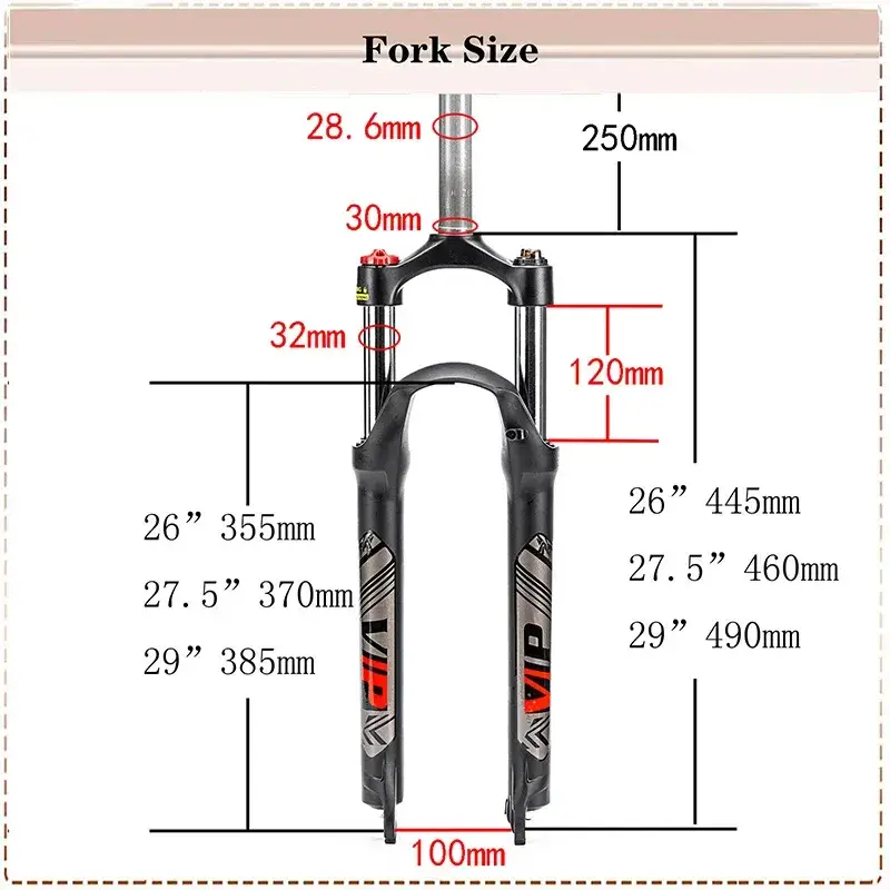 Bucklos 26 27.5 29 120mm Travel Disc Brake 9mm Quick Release MTB Suspension Bike Fork in Kenya