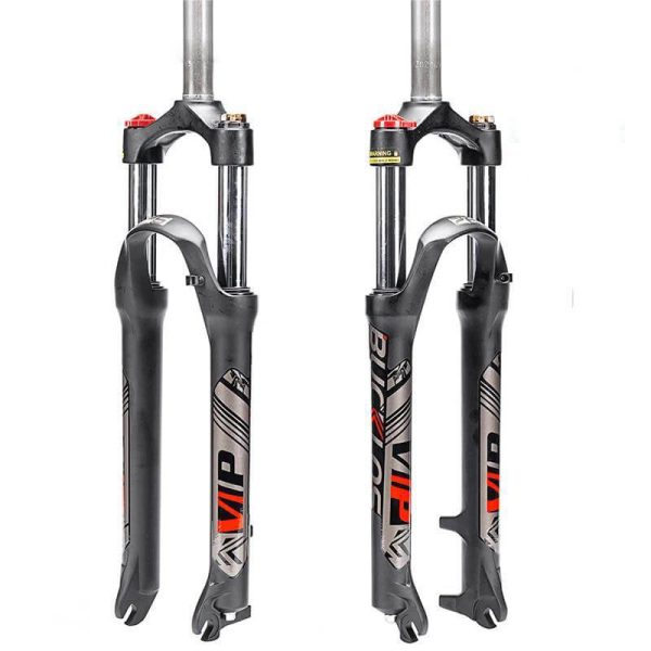 Bucklos VIP Straight Manual Air Suspension Fork, 26-27.5-29-120mm Travel, Disc Brake, 9 uick Release