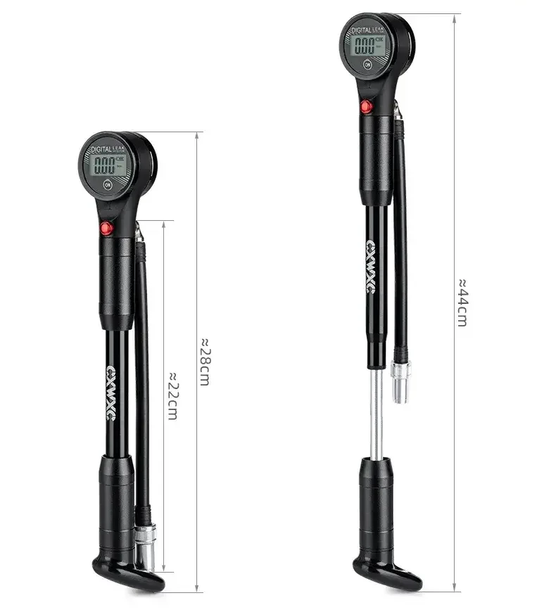 CXWXC 320 PSI Air Suspension Fork Pump with Digital Pressure Gauge