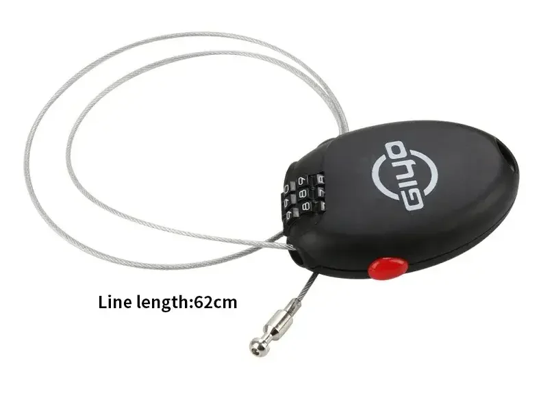 Giyo Bicycle Wire Cable Lock, Combination Security for Bikes & Helmets