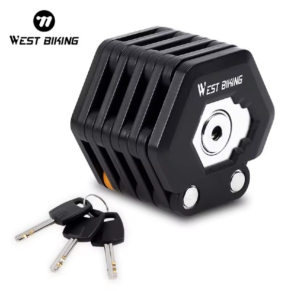 Heavy Duty WEST BIKING Portable Folding Bicycle Lock at Bike Centre Kenya