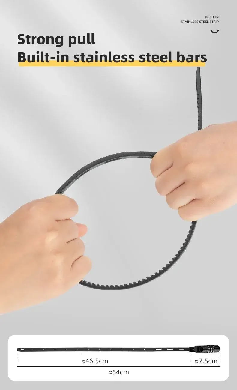 ROCKBROS Anti theft Code Lock Bike Belt Cable