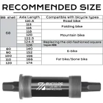 Size Guide for BUCKLOS Bottom Brackets How to Choose Bike BB
