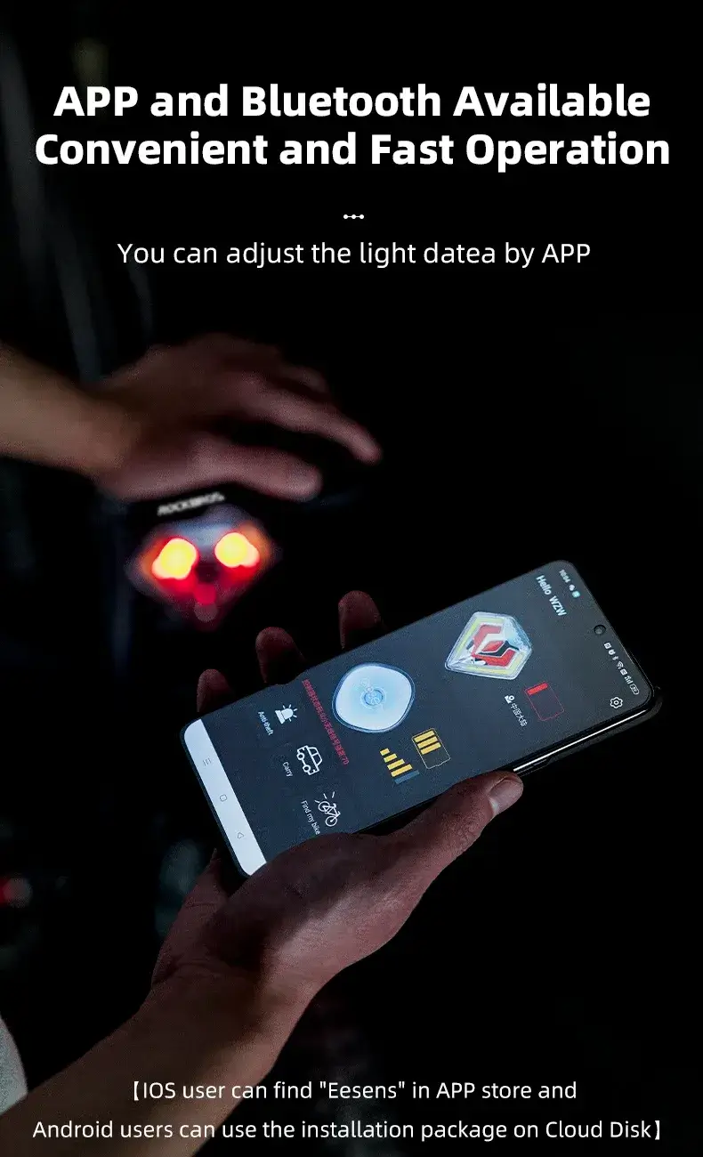 USB Rechargeable Bicycle Tail Light with Smart Remote Control Led Light Turn Signal at Bike Center Kenya