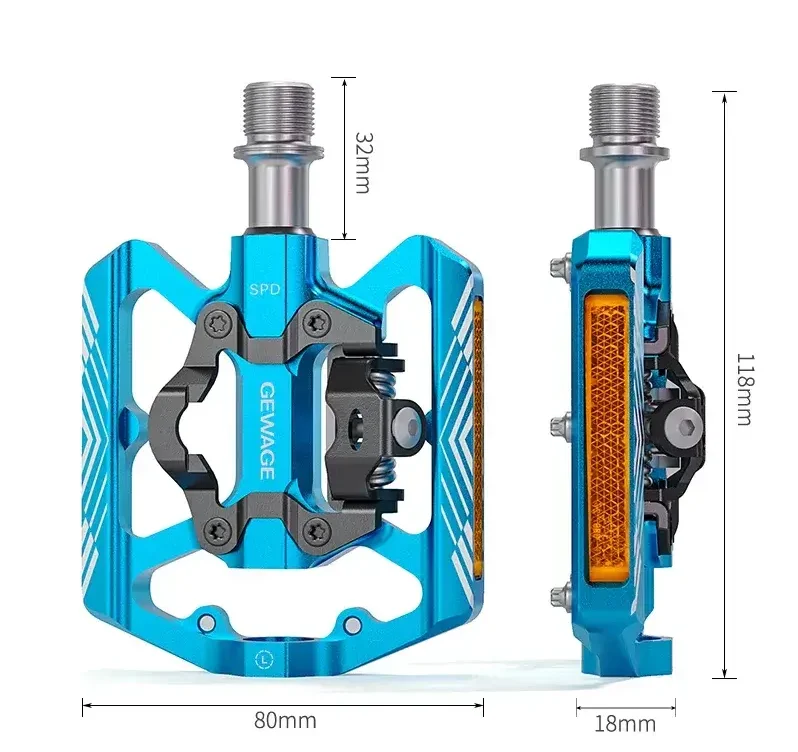 Ultralight 2 Bearing Self Locking Mountain Bike Pedals with Aluminum Design in Kenya