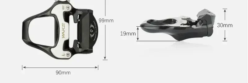 WAKE Ultra-Light Road Bike Pedals, Aluminum Alloy 916-Inch Pedals
