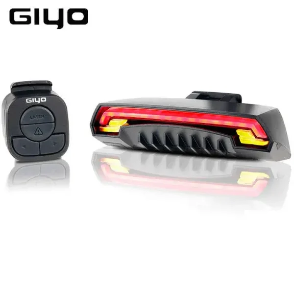 Wireless Bike Taillight with LED and Laser Rear Light