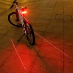 Wireless Bike Taillight with LED and Laser Rear Light