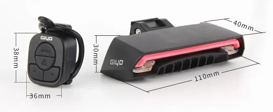 Wireless Bike Taillight with LED and Laser Rear Light
