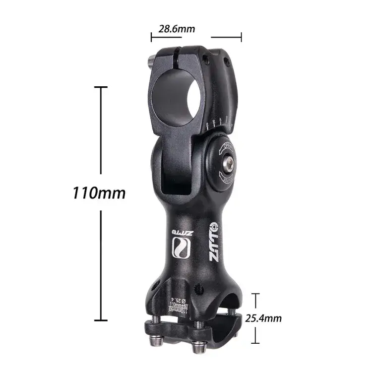ZTTO Adjustable Aluminum Alloy Handlebar Stem with 60° Riser for 31.8mm & 25.4mm Bars in Kenya