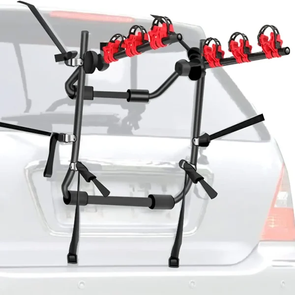Universal Boot Mounted Car Rack 3 Bike Carrier