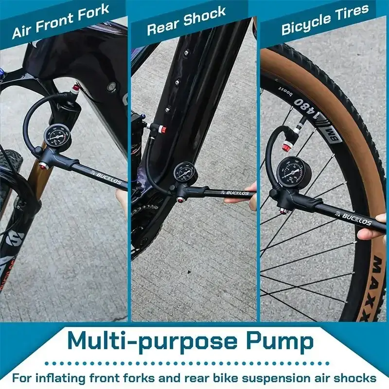 Using BUCKLOS Front Fork Shock Pump 300PSI at Bike Centre Kenya