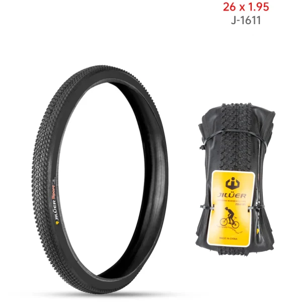 JILUER 26x1.95 General Purpose Bike Tyre for MTB, Hybrid & Commuter Bikes