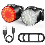 BUCKLOS Universal Mount Front & Rear Bicycle Light Set, LED, USB Rechargeable at Bike shop in Kenya