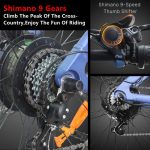 Shimano Gears Kixin Q5 Electric Bicycle Hybrid Ebike for Adults