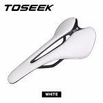 White TOSEEK Ultralight Breathable Bicycle Saddle