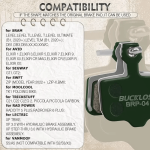 Compatibility for BUCKLOS BRP-04 Bicycle Disc Brake Pads, for XO XX DB1 DB3 DB5 Disc Brakes