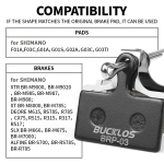 Compatibility of BUCKLOS BRP-03 Bicycle Disc Brake Pads