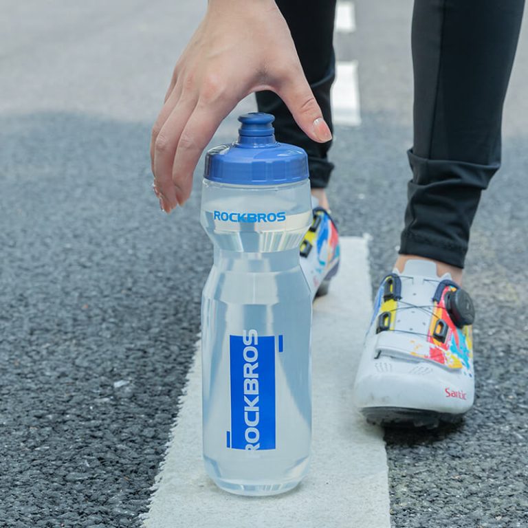 ROCKBROS 750ml Quick Hydration Squeeze Design Water Bottle, Clear for Fitness and Gym
