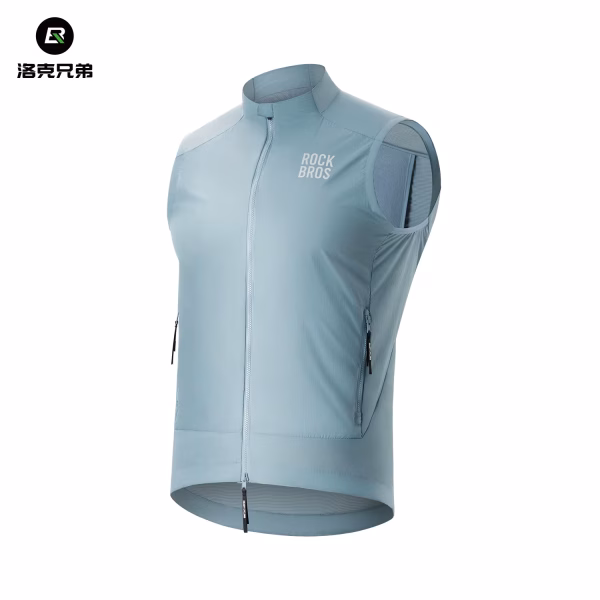 ROCKBROS Cycling Breathable Windbreaker for Men Women Blue