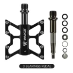 3 Bearing WAKE Ultra-light Pedal Aluminum Alloy Bike Pedals