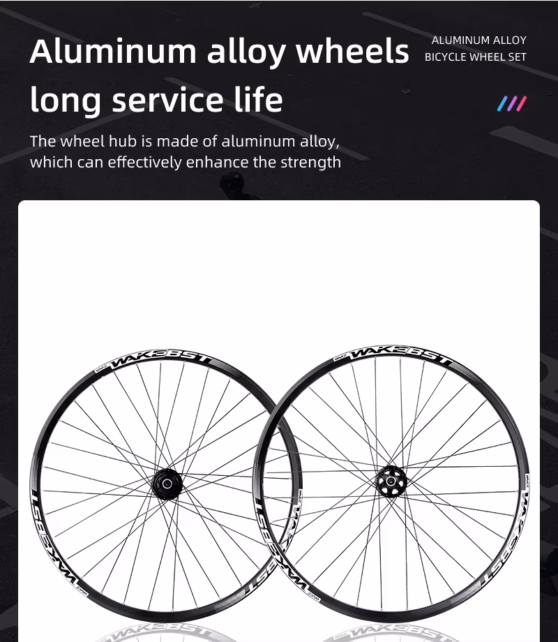 Best WAKE Aluminum Alloy Rim Wheel Set for Mountain Bike 26-27.5-29 Inch
