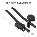 Dimensions Rest Handlebar WEST BIKING Clip-on Aerobar Extensions