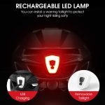 Rechargeable light WEST BIKING Safe Cycling Helmet with LED Light, Sunglasses