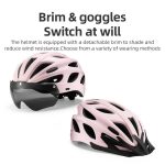 Brim and Goggles ROCKBROS Women's Lightweight Compact Cycling Helmet