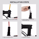 Installation steps RIDERACE Bike Handlebar Stem Riser Height Extender at Nairobi Bicycle Repair Shop